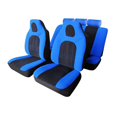 D-Zine 2 - Full Set Hi-Back - Black/Blue Car Seat Covers