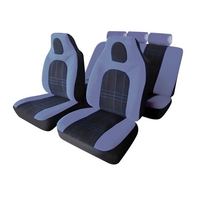 D-Zine 2 - Full Set Hi - Back - Black/Grey Car Seat Covers