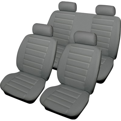 Leatherlook Full set - Grey Car Seat Covers