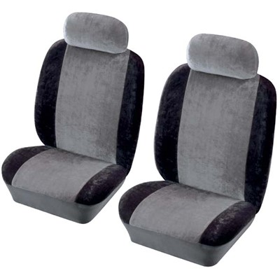 Heritage Black Front Pair Car Seat Covers