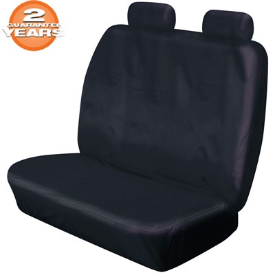 Heavy Duty Front Bench Standard Black 3 Piece - Van Seat Covers