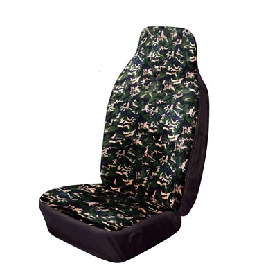 Hi Back Extra Single Camouflage - Car and Van Seat Cover