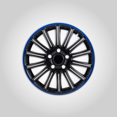 Booster Wheel Trim-14inch Black/Blue