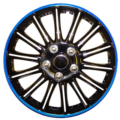 Booster-Wheel Trim-15 inch - Black/Blue
