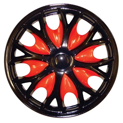 Shark-Wheel Trims - 15" - Black/Red