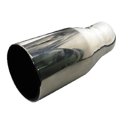 Stainless Steel Single-Round-Exhaust Tip-Silver