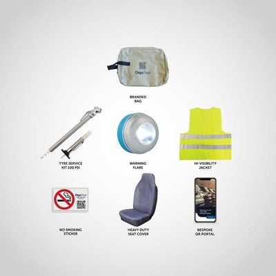 Days Van Pack - QR Code Items, Safety Bag & Seat Cover