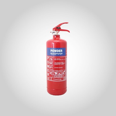 2kg Fire Extinguisher with UK label and fixing kit
