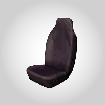 High Back Front Seat Cover, Black