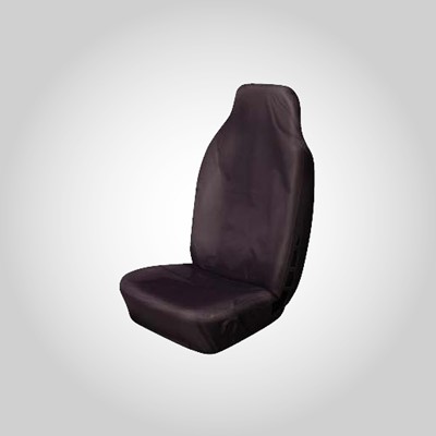 Single Front Airbag Compatible Seat Cover - Black