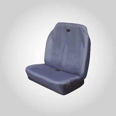 Double Passenger Airbag Compatible Universal Seat Cover - Grey