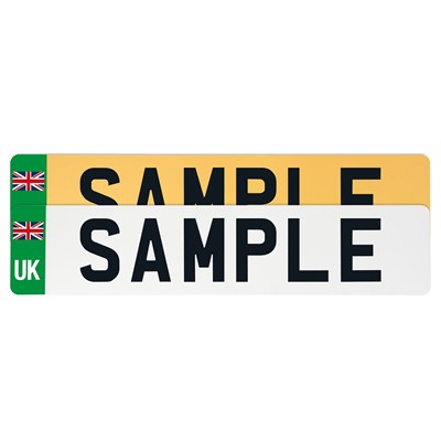 23536 STANDARD FRONT AND REAR 370961816 - Green Plates